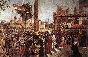 CARPACCIO, Vittore Martyrdom of the Pilgrims and the Funeral of St Ursula (detail) fdg oil painting picture wholesale